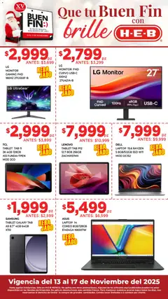 Vista previa las ofertas de la tienda H-E-B - Buen Fin desde el 13/11/2025 | Página: 10