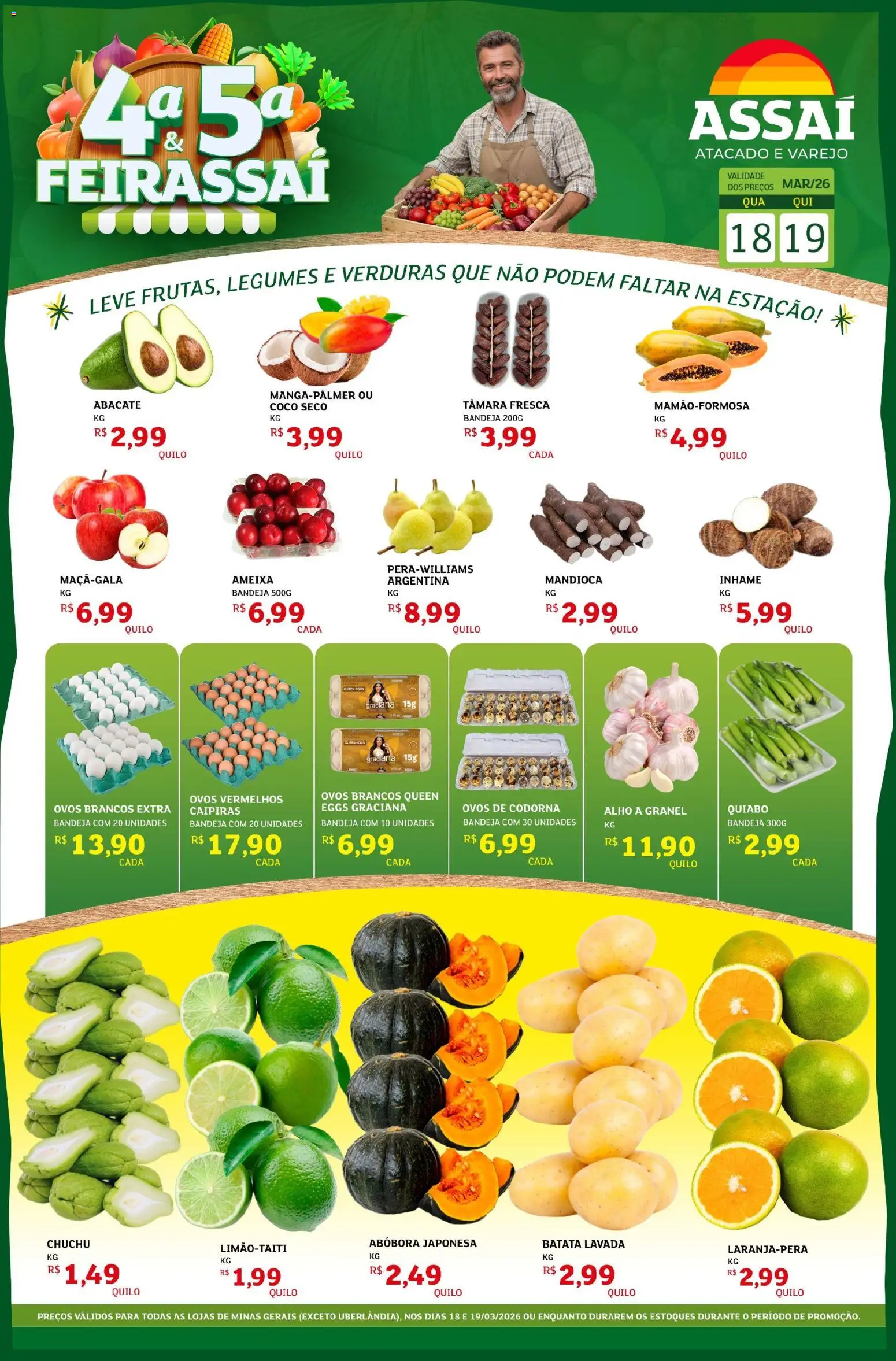 Pré-Visualização do folheto "Assaí Atacadista ofertas - MG" da loja Assaí Atacadista válido a partir de 18/03/2026