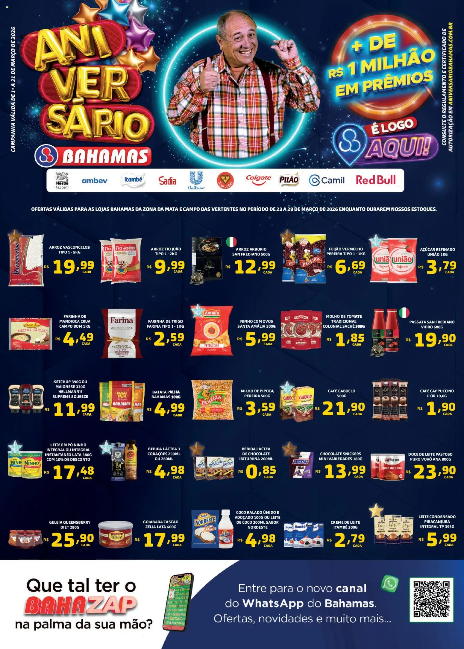 Pré-Visualização do folheto "Bahamas Supermercados - Ofertas da semana" da loja Bahamas Supermercados válido a partir de 23/03/2026