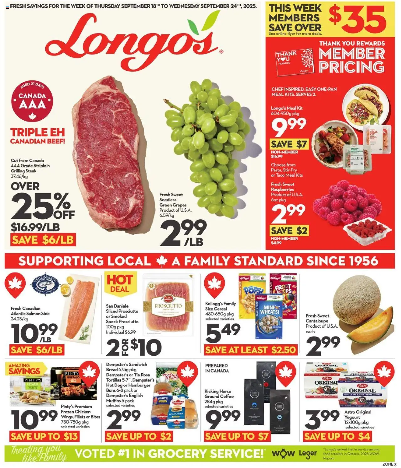 Longo's flyer valid from Sep 18, 2025 - page number 1