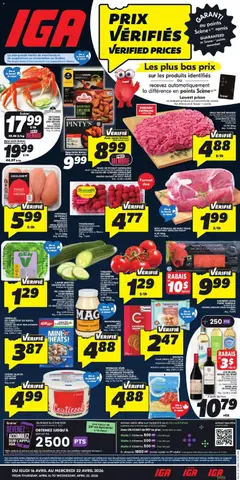 Preview of leaflet IGA circulaire - Quebec from shop IGA is valid from Apr 16, 2026