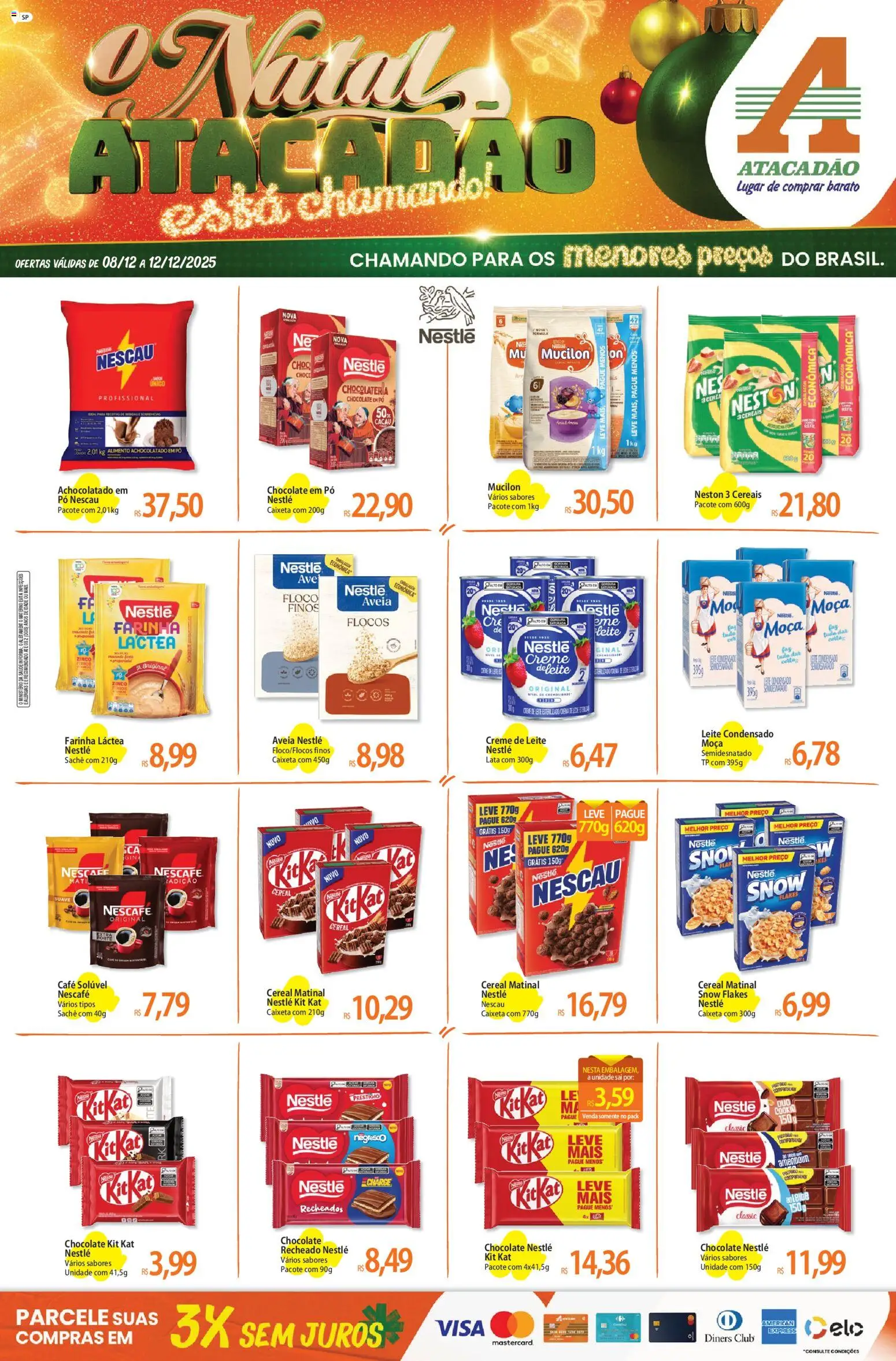Pré-Visualização do folheto "Ofertas - SP" da loja Atacadão válido a partir de 08/12/2025