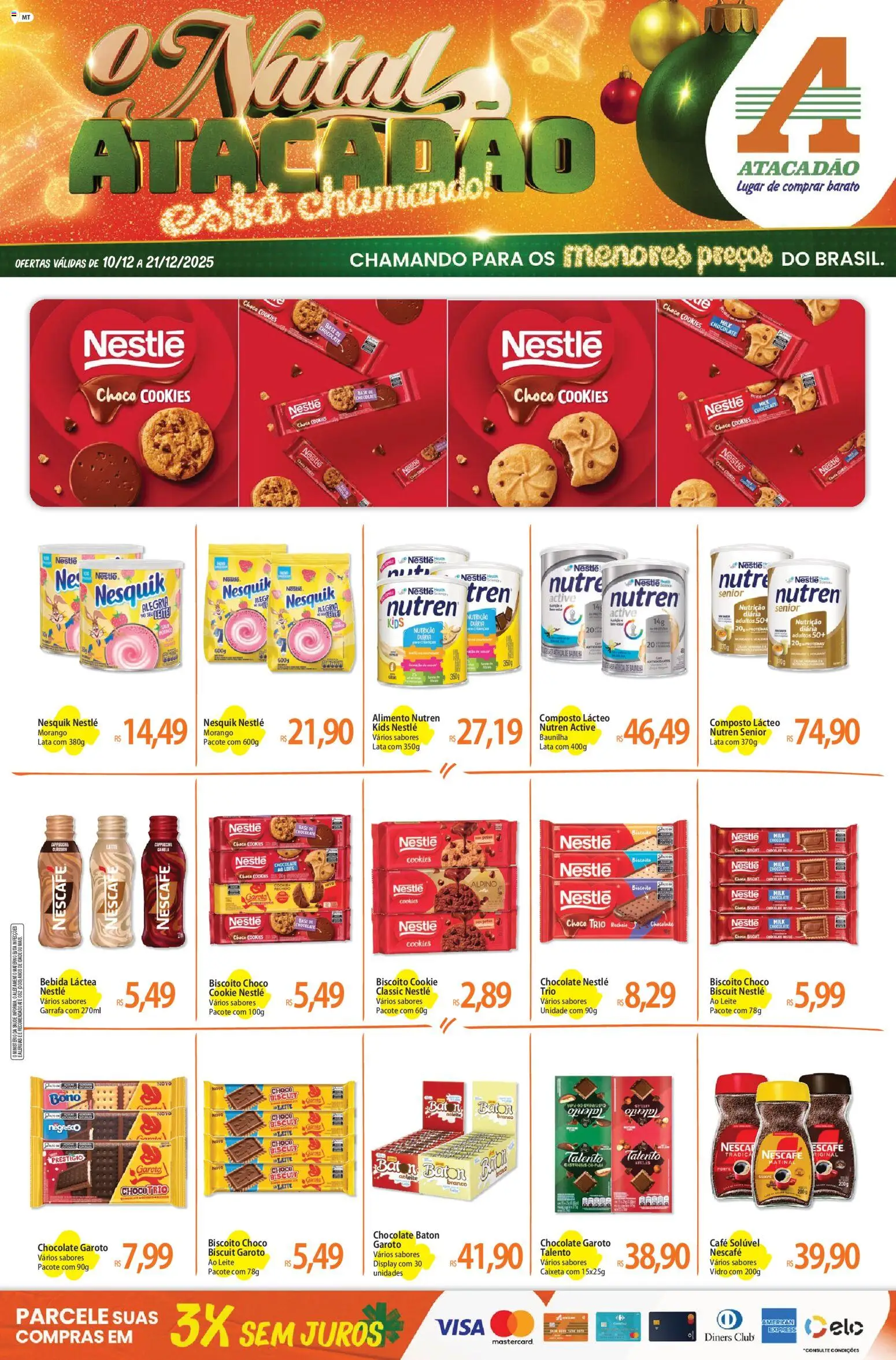 Pré-Visualização do folheto "Ofertas - MT" da loja Atacadão válido a partir de 10/12/2025