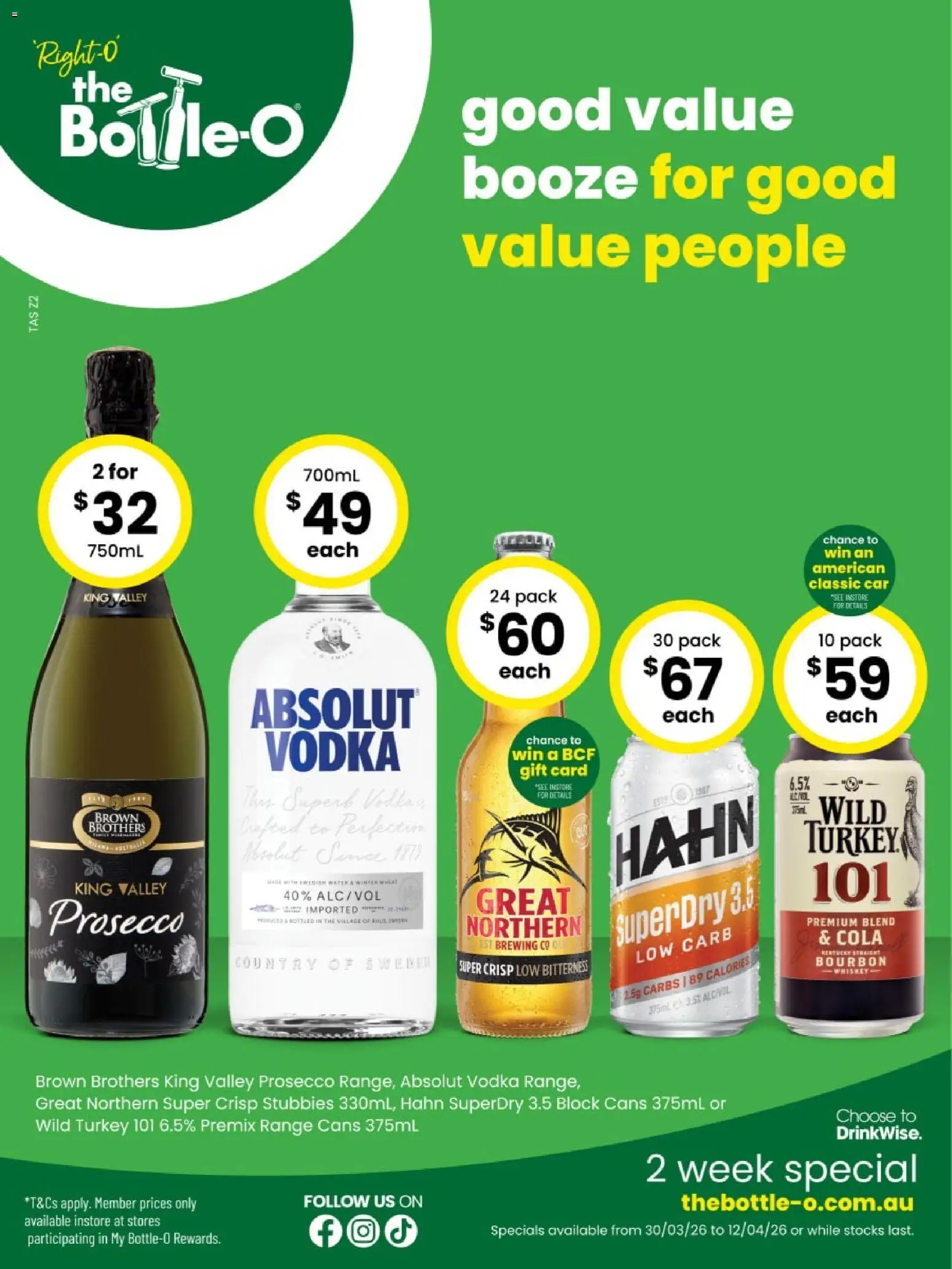 Preview of catalogue The Bottle-O catalogue QUEENSTOWN from shop The Bottle-O valid 30/03/2026