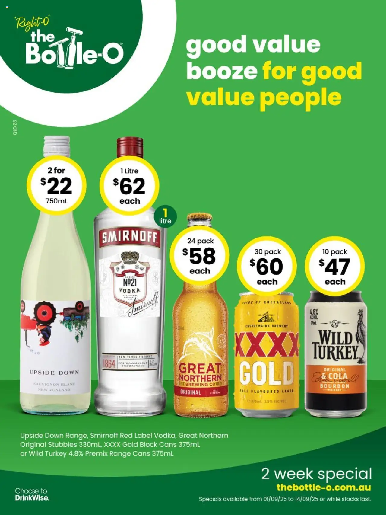 The Bottle-O catalogue valid from 01/09/2025 - page 1