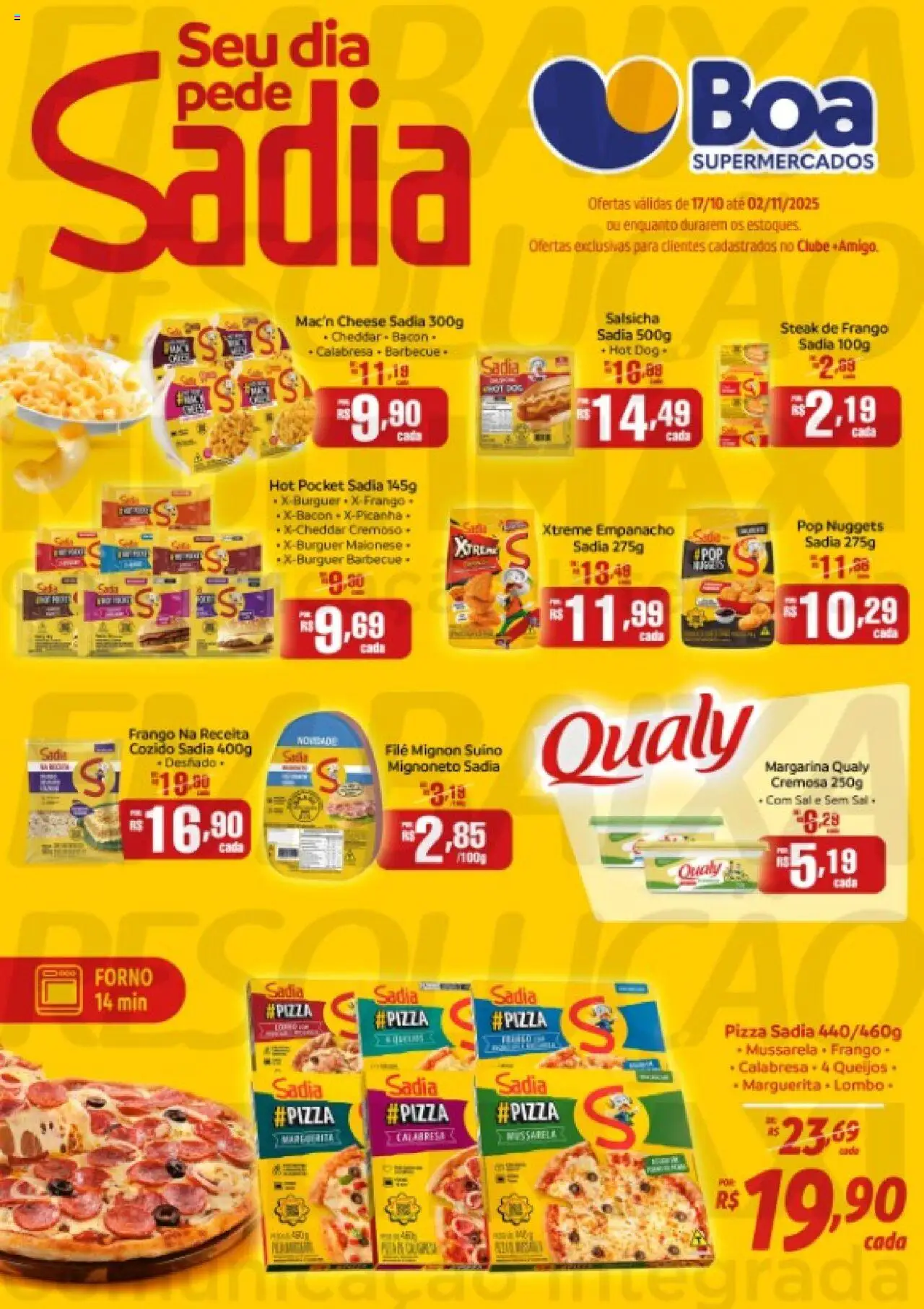 Boa Supermercados folheto "Ofertas Especial Sadia" válido a partir de 17/10/2025 - número de página 1