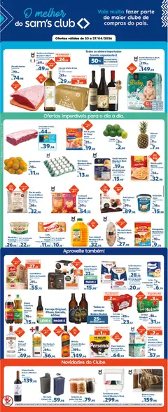 Pré-Visualização do folheto "Sam's Club ofertas FDS" da loja Sam's Club válido a partir de 23/04/2026