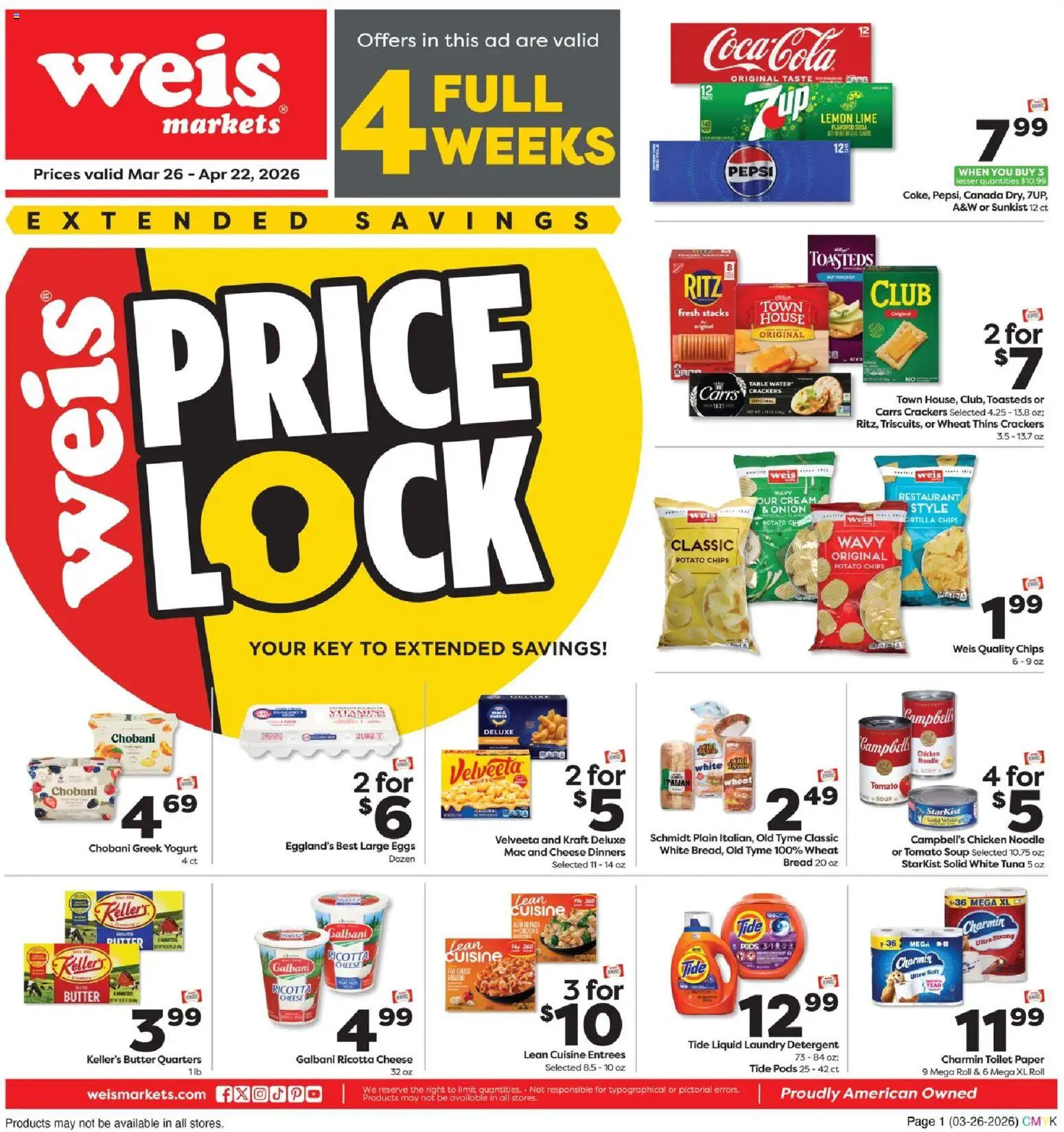 Ad Preview of Weis Weis Monthly Ad from 03/26/2026