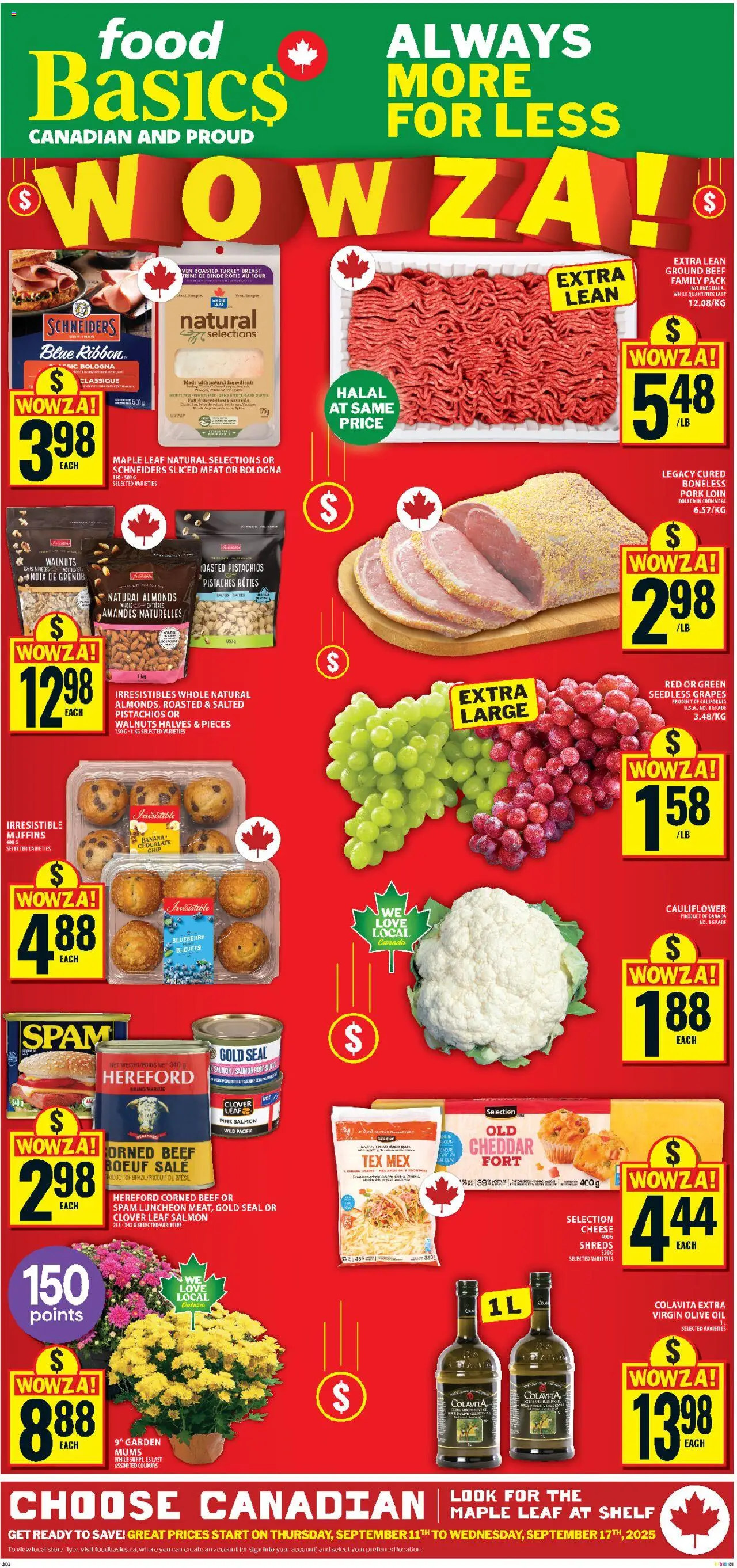 Food Basics flyer valid from Sep 11, 2025 - page number 1