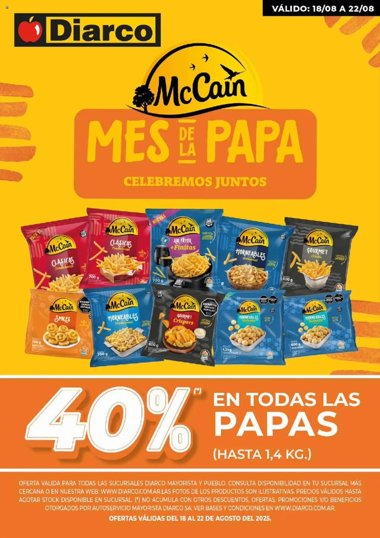 Diarco Mes de la papa del 18/08/2025 Online