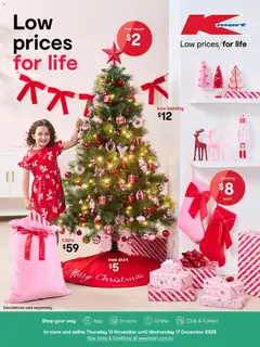 Preview of catalogue Christmas Trees and Trends from shop Kmart valid 12/11/2025