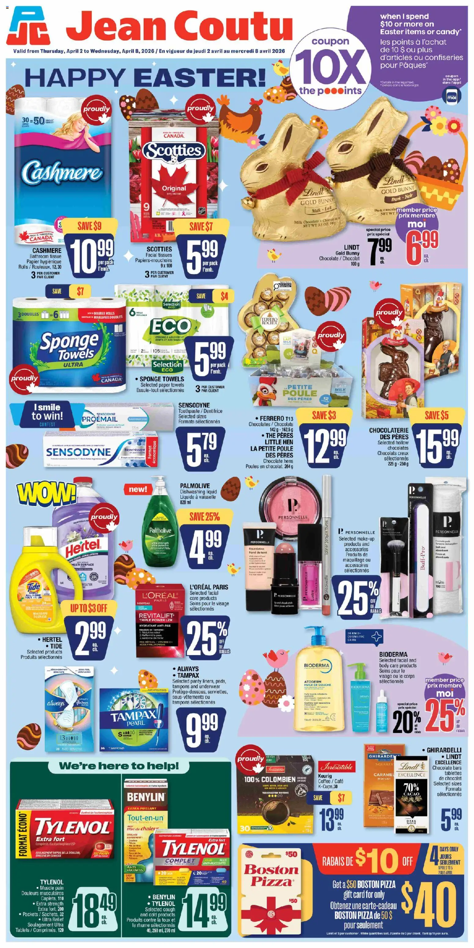 Preview of leaflet Jean Coutu weekly flyer from shop Jean Coutu is valid from Apr 02, 2026