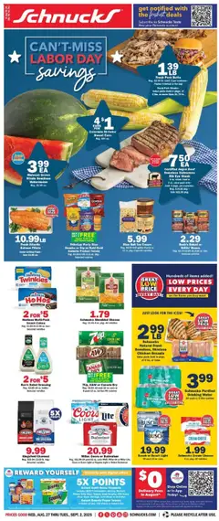 Ad Preview of Schnucks Weekly Print Ad - IN from 08/27/2025