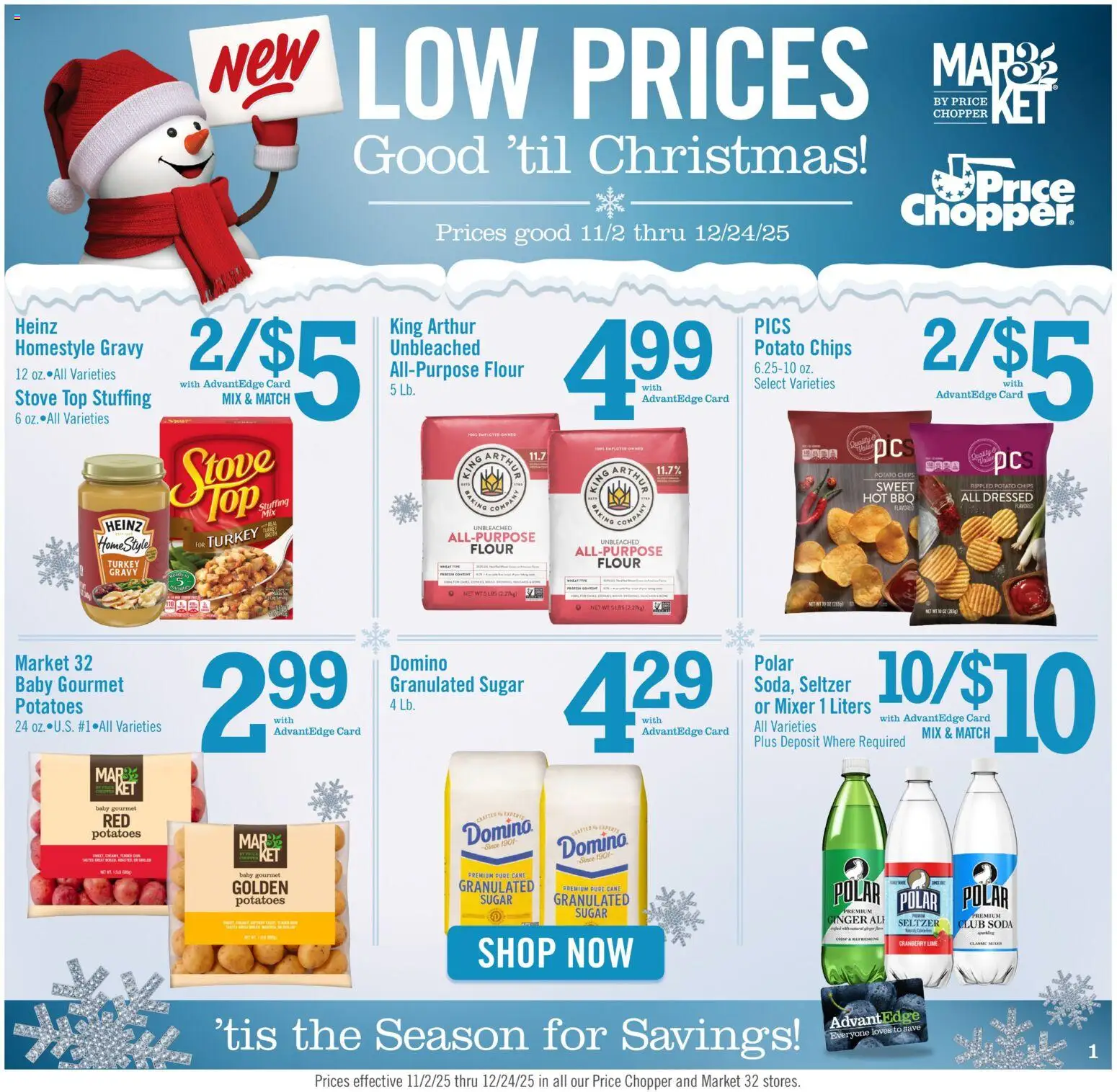 Ad Preview of Price Chopper Holiday Flyer from 11/02/2025