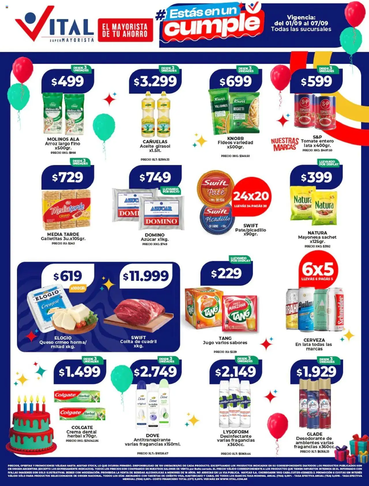 Vital Ofertas del 01/09/2025 >> Catálogo