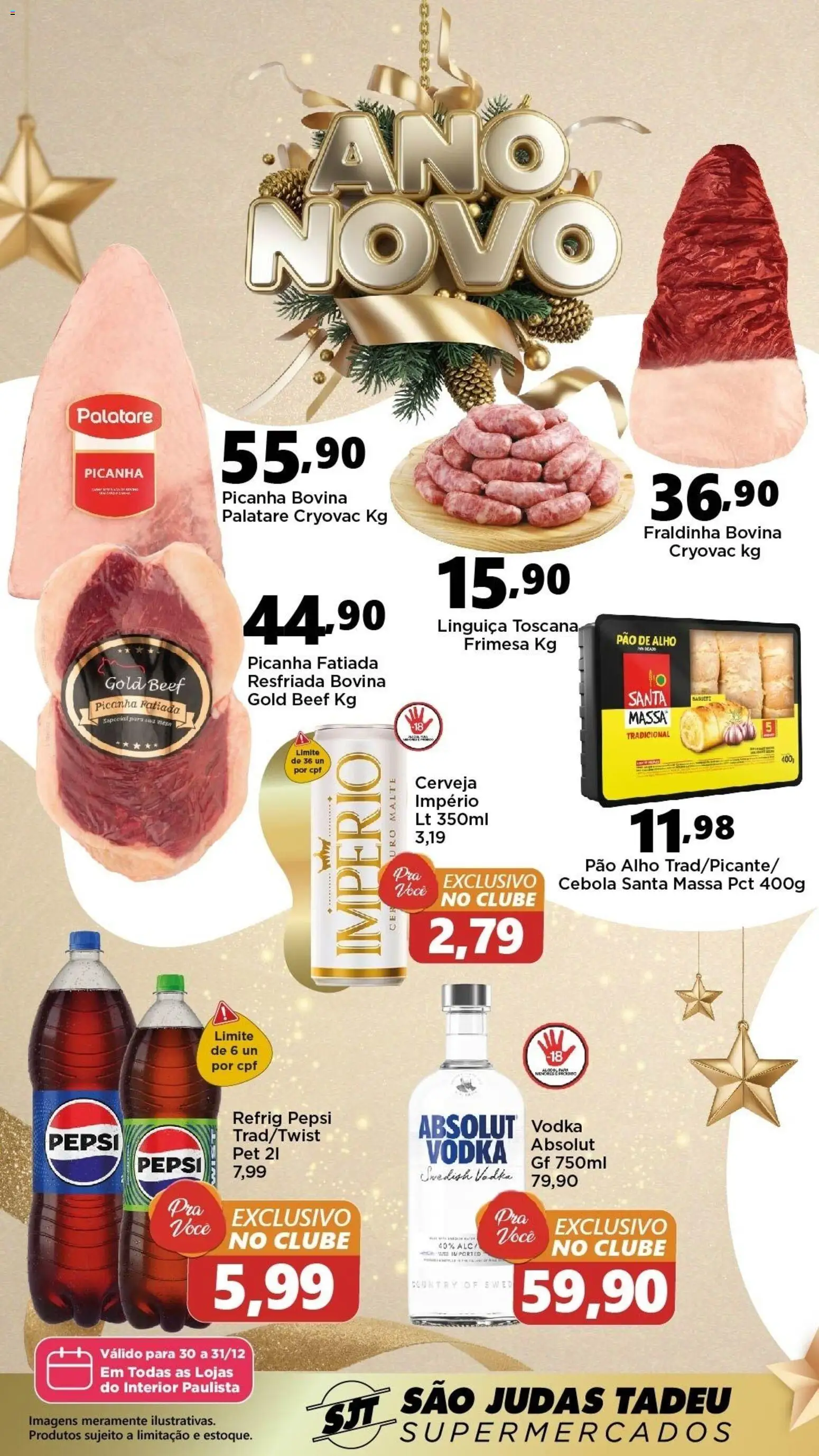Pré-Visualização do folheto "Ofertas da semana" da loja São Judas Tadeu válido a partir de 30/12/2025