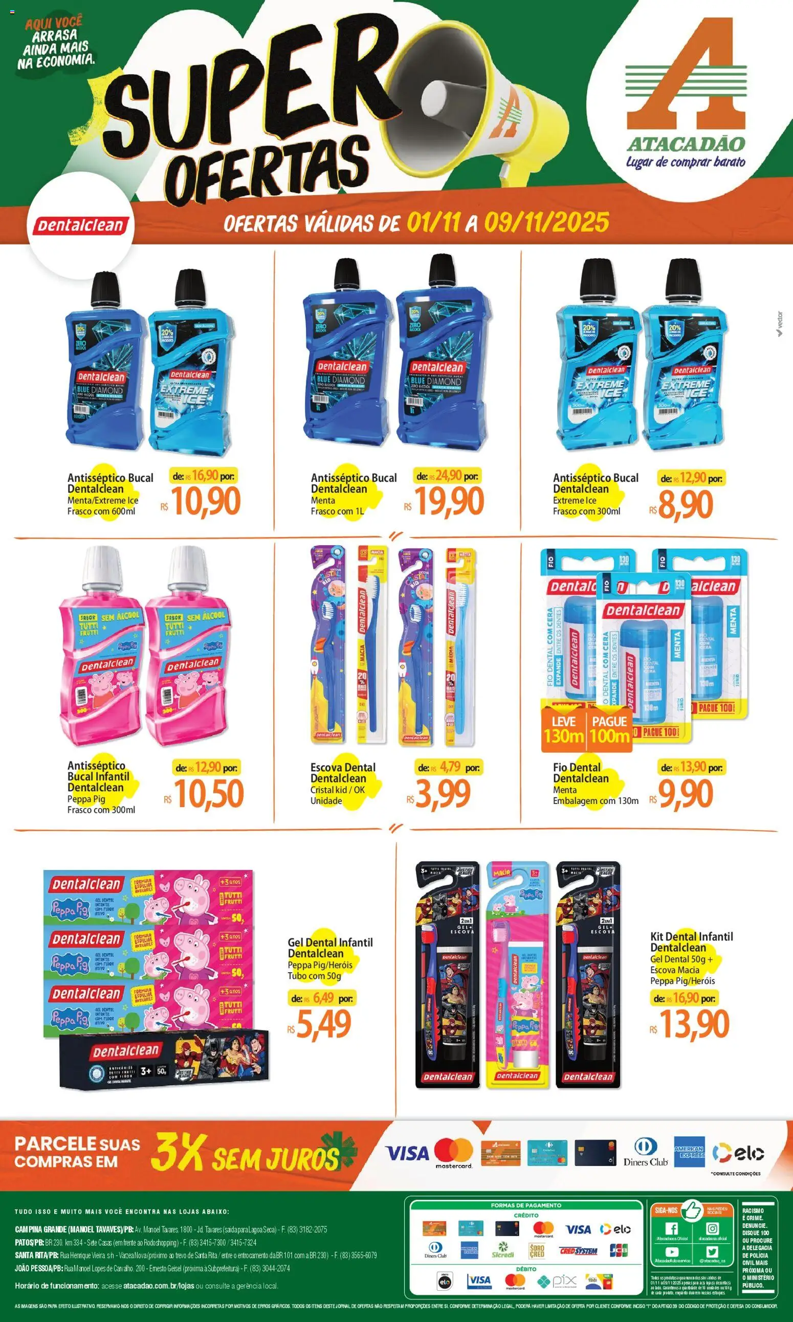 Pré-Visualização do folheto "Ofertas - PB" da loja Atacadão válido a partir de 01/11/2025