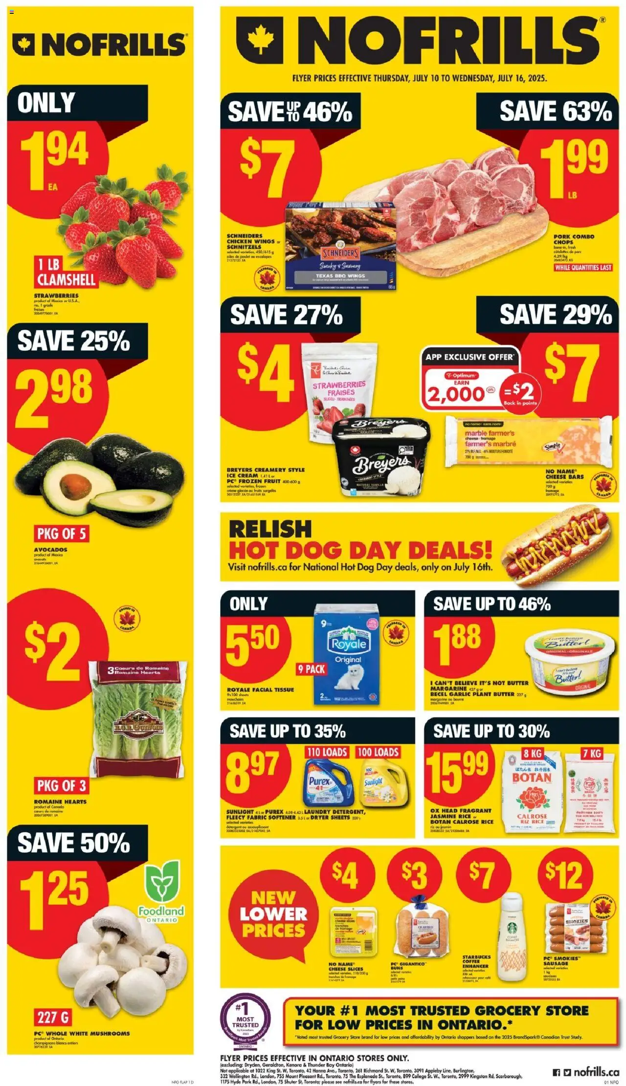 No Frills flyer valid from Jul 10, 2025 - page number 1