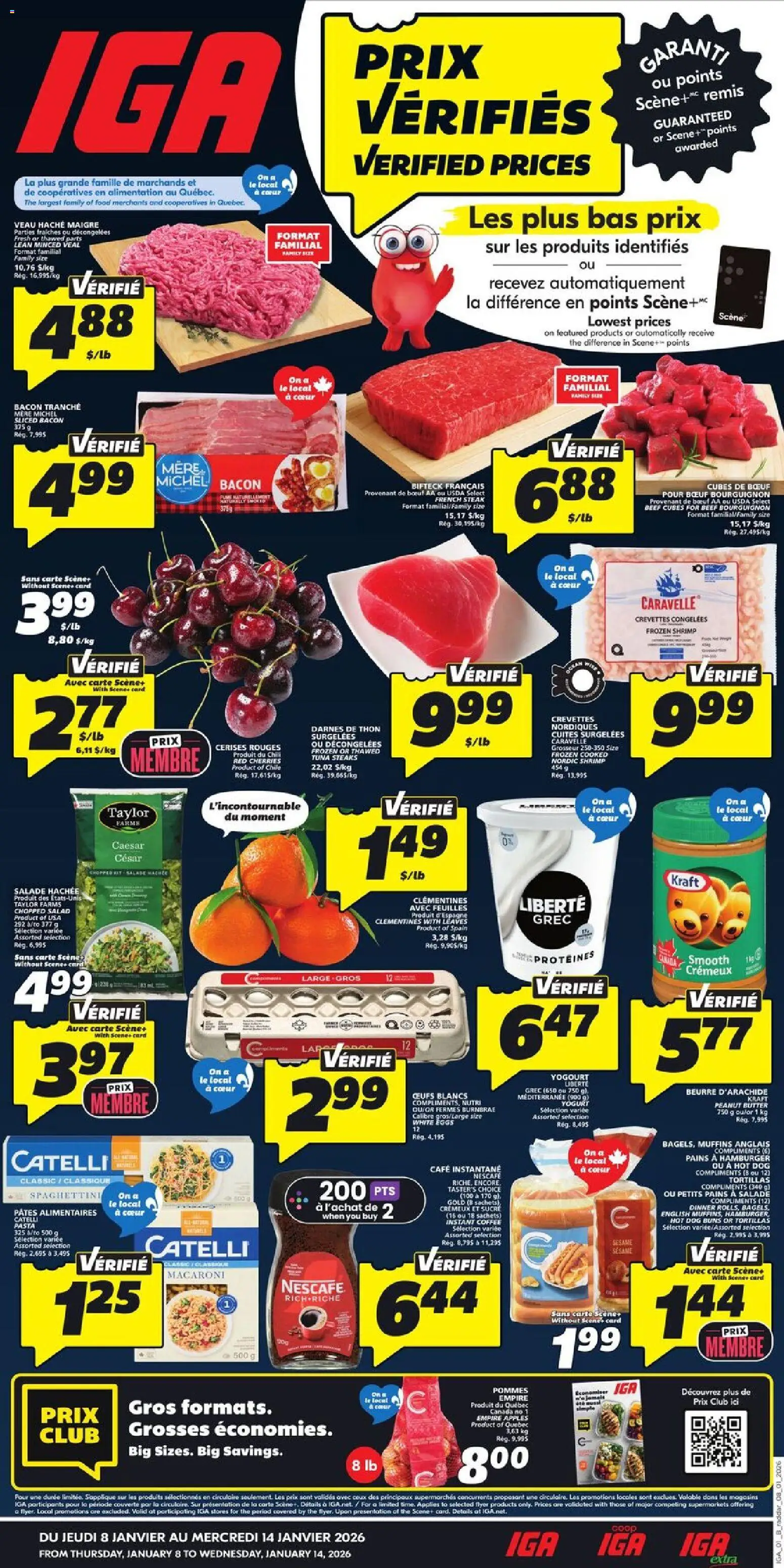 Preview of leaflet Quebec from shop IGA is valid from Jan 08, 2026