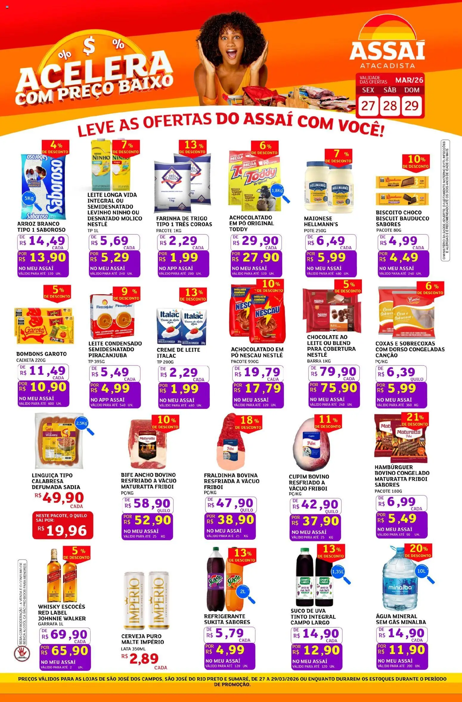 Pré-Visualização do folheto "Assaí Atacadista ofertas - SP" da loja Assaí Atacadista válido a partir de 27/03/2026