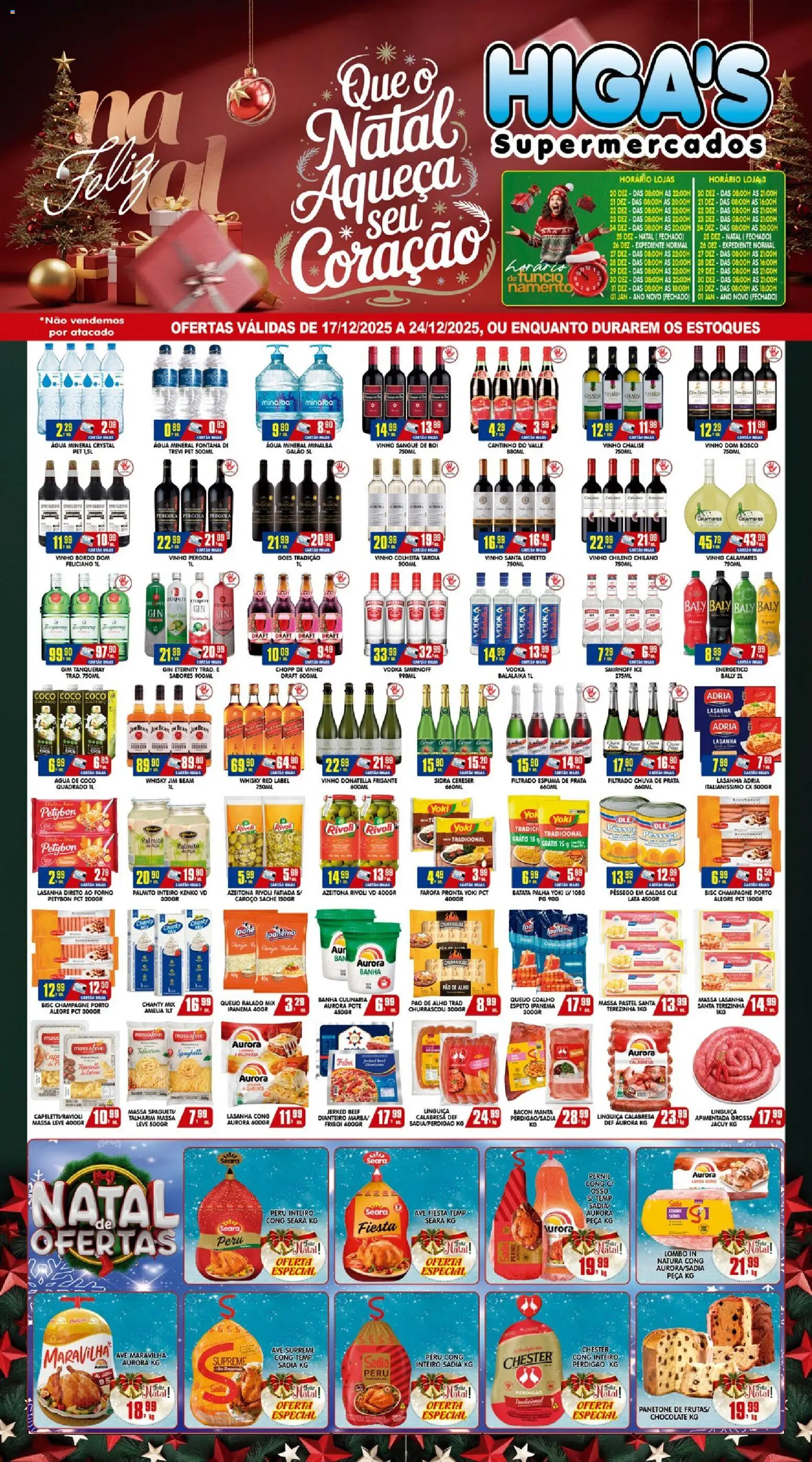 Pré-Visualização do folheto "Ofertas da semana" da loja Higa's Supermercado válido a partir de 17/12/2025