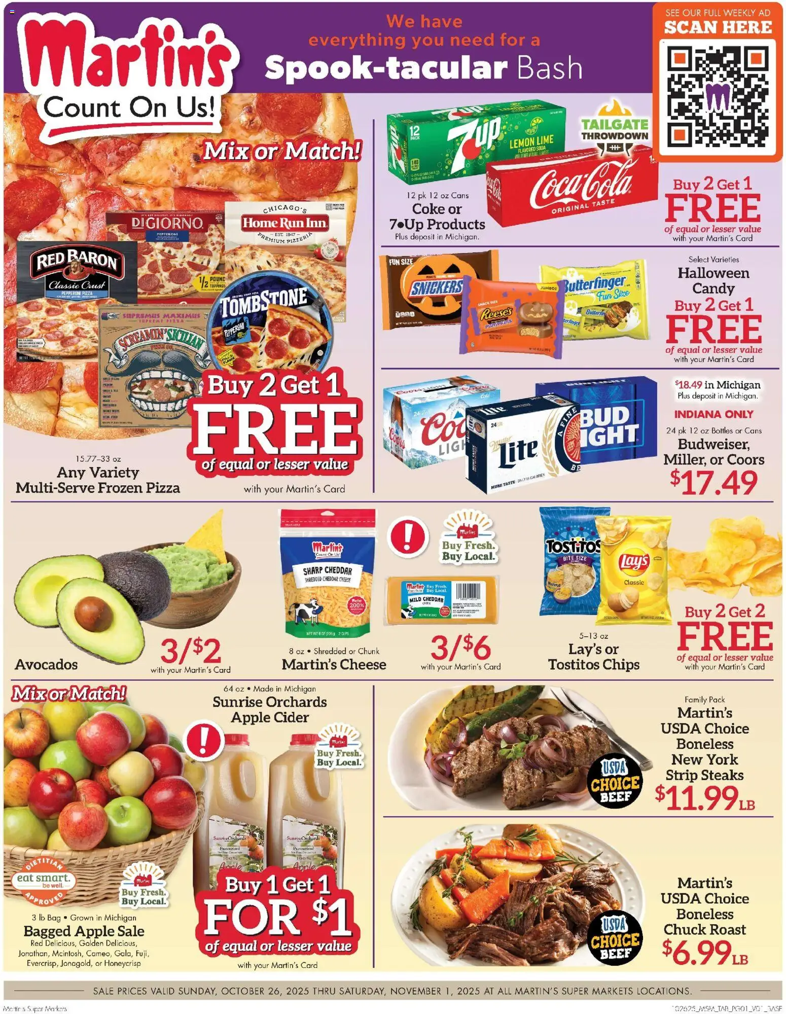 Martin’s Weekly Ad from 10/26/2025 - Flyer - Page number 1