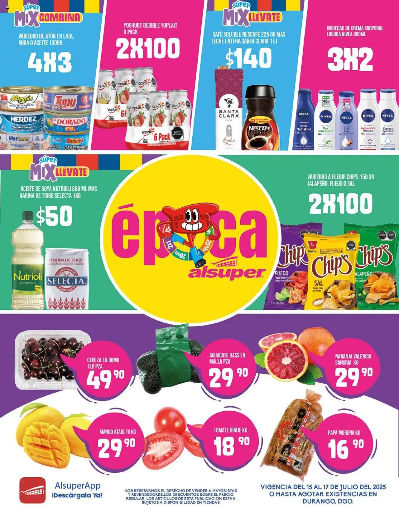 Folleto - Durango Alsuper y sus promociones válidas desde el 15/07/2025 - Número de página 1