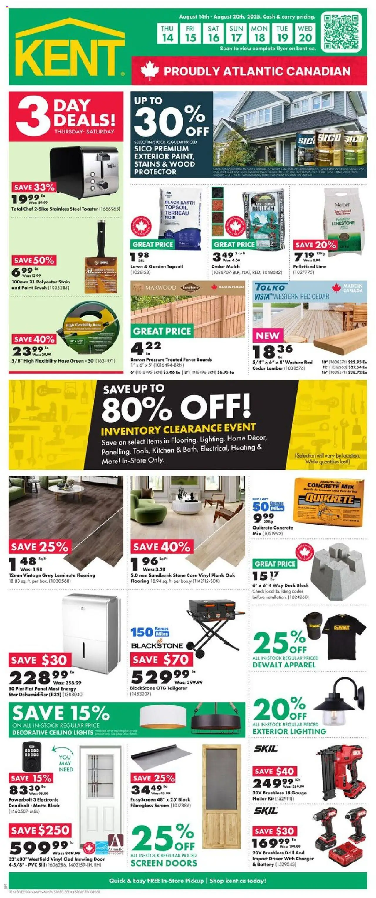 Kent flyer valid from Aug 14, 2025 - page number 1