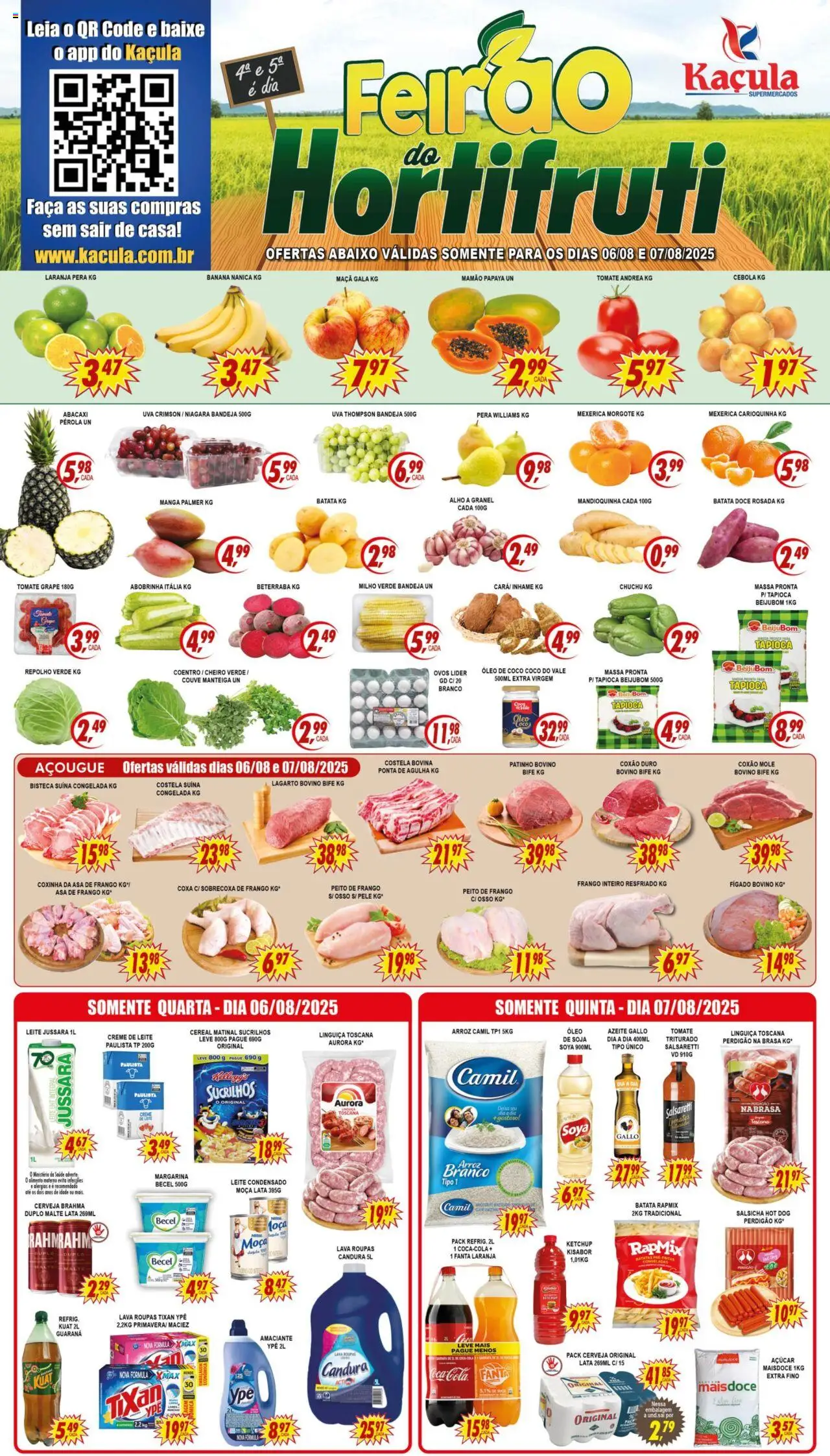 Kaçula folheto "Ofertas da semana" válido a partir de 06/08/2025 - número de página 1
