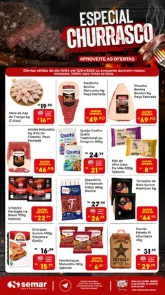 Pré-Visualização do folheto "Semar Supermercado ofertas Churrasco " da loja Semar Supermercado válido a partir de 10/04/2026