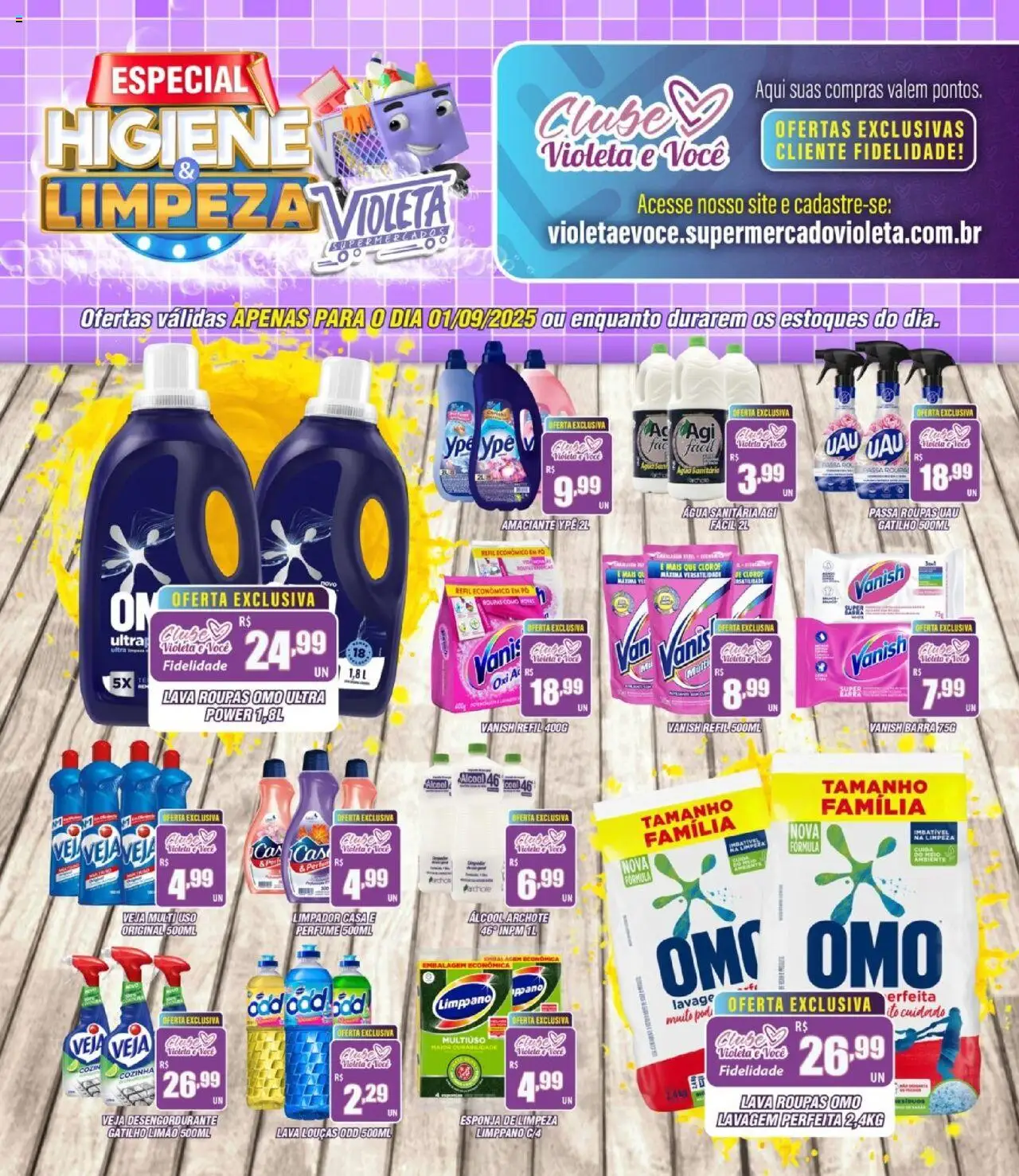Violeta Supermercados folheto "Ofertas da semana" válido a partir de 01/09/2025 - número de página 1