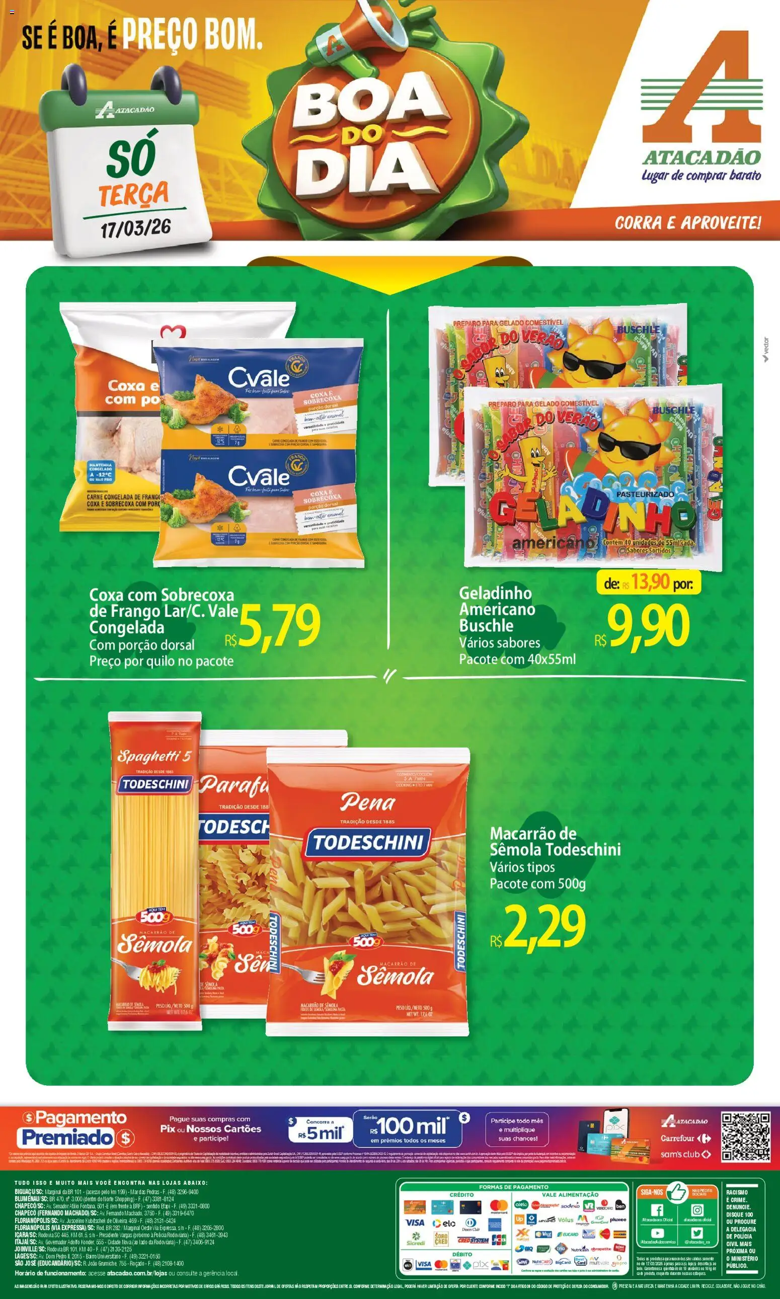 Pré-Visualização do folheto "Atacadão ofertas - SC" da loja Atacadão válido a partir de 17/03/2026