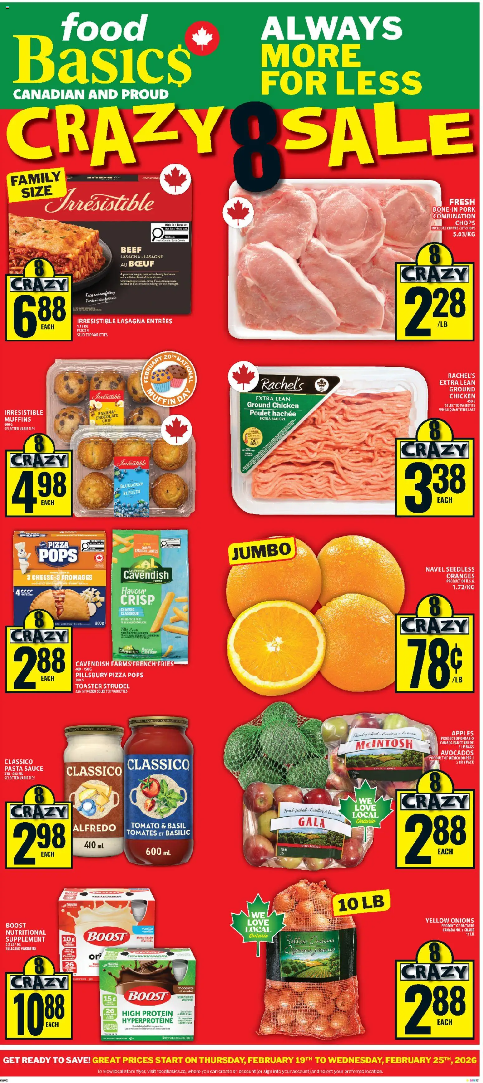 Preview of leaflet Weekly flyer / circulaire from shop Food Basics is valid from Feb 19, 2026