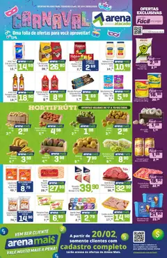 Pré-Visualização do folheto "Ofertas da semana" da loja Arena Atacado válido a partir de 16/02/2026