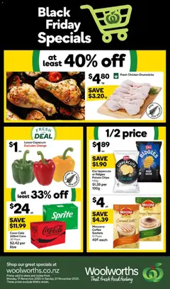 Preview of catalogue Black Friday from shop Woolworths valid 17 Nov 2025