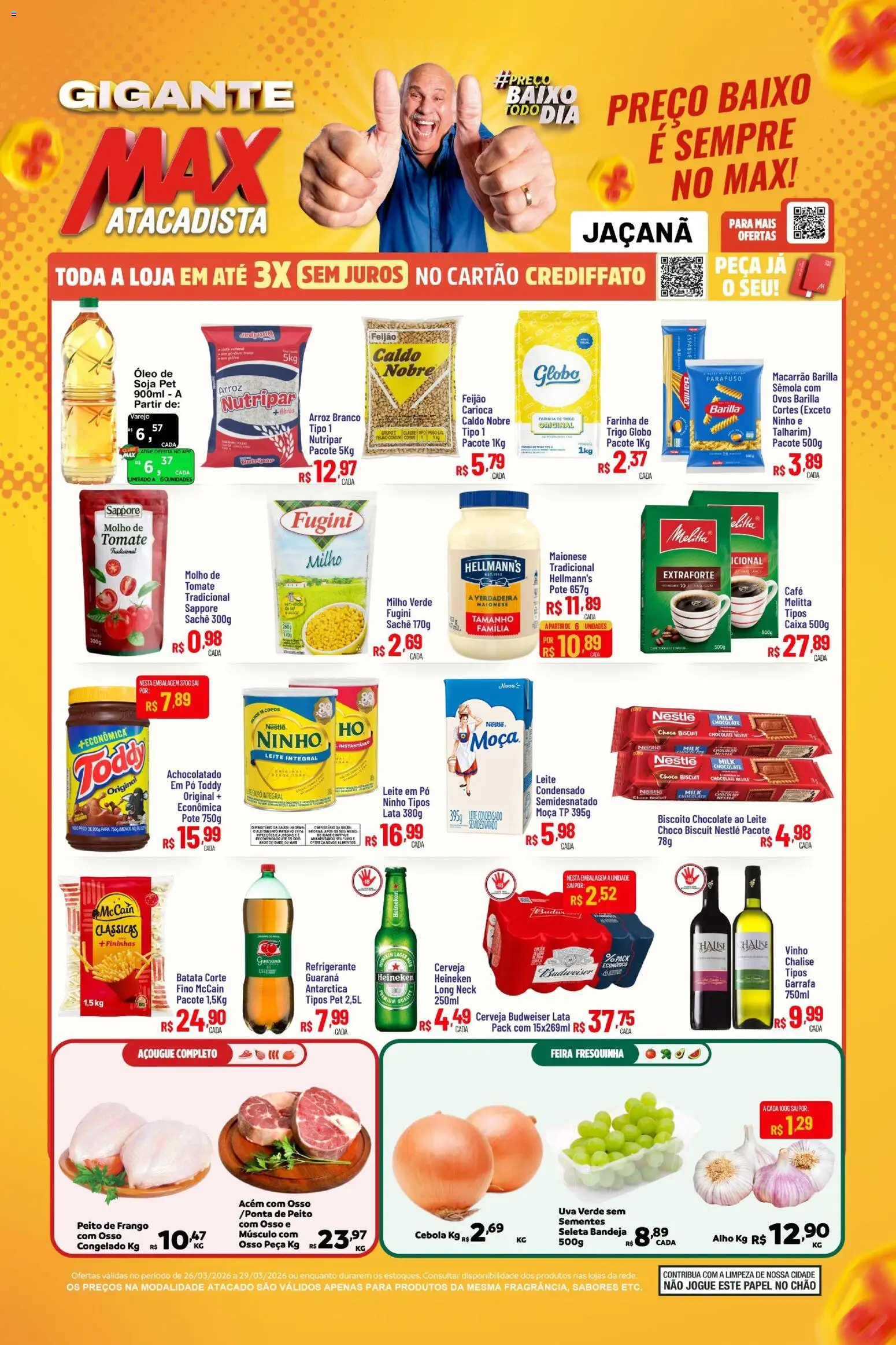 Pré-Visualização do folheto "Max Atacadista - Ofertas da semana" da loja Max Atacadista válido a partir de 25/03/2026