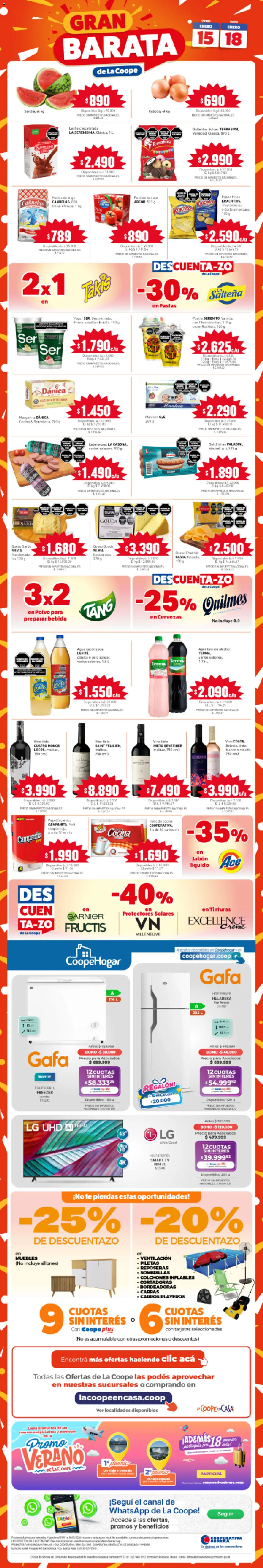 Vista previa del folleto de la tienda Cooperativa Obrera válido desde el 15/01/2026 