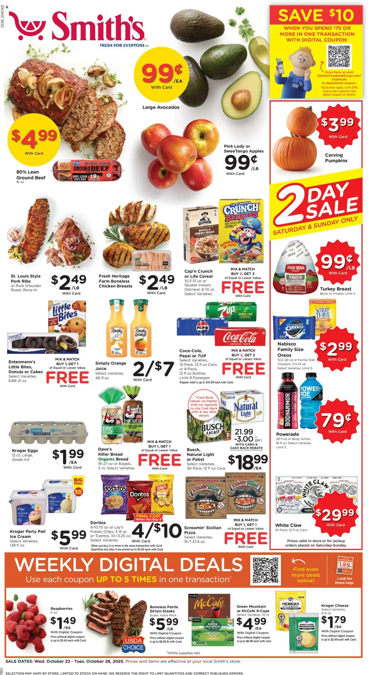 Smith's Weekly Ad - WY from 10/22/2025 - Flyer - Page number 1