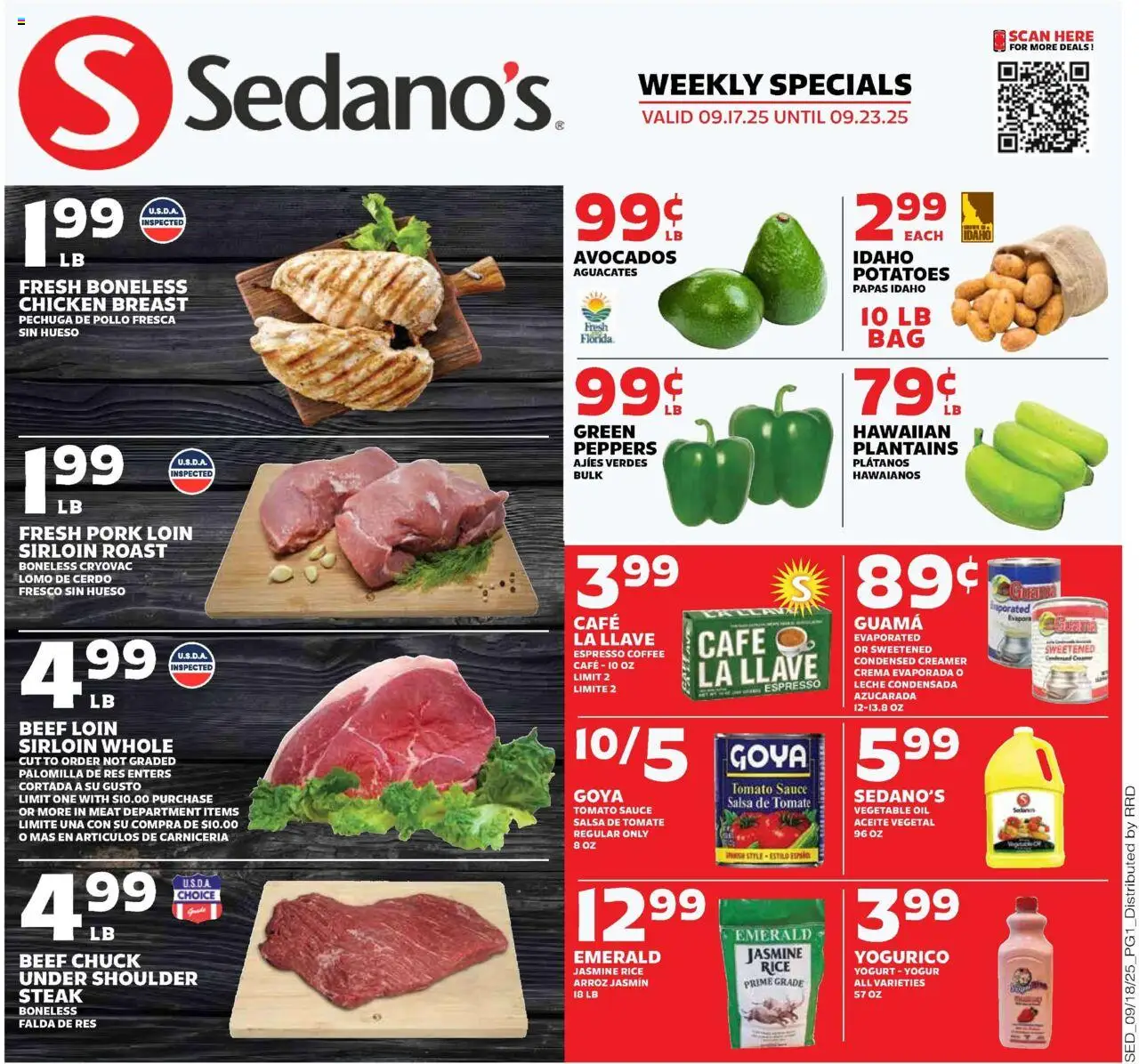 Sedano's Current Ad - FL from 09/17/2025 - Flyer - Page number 1