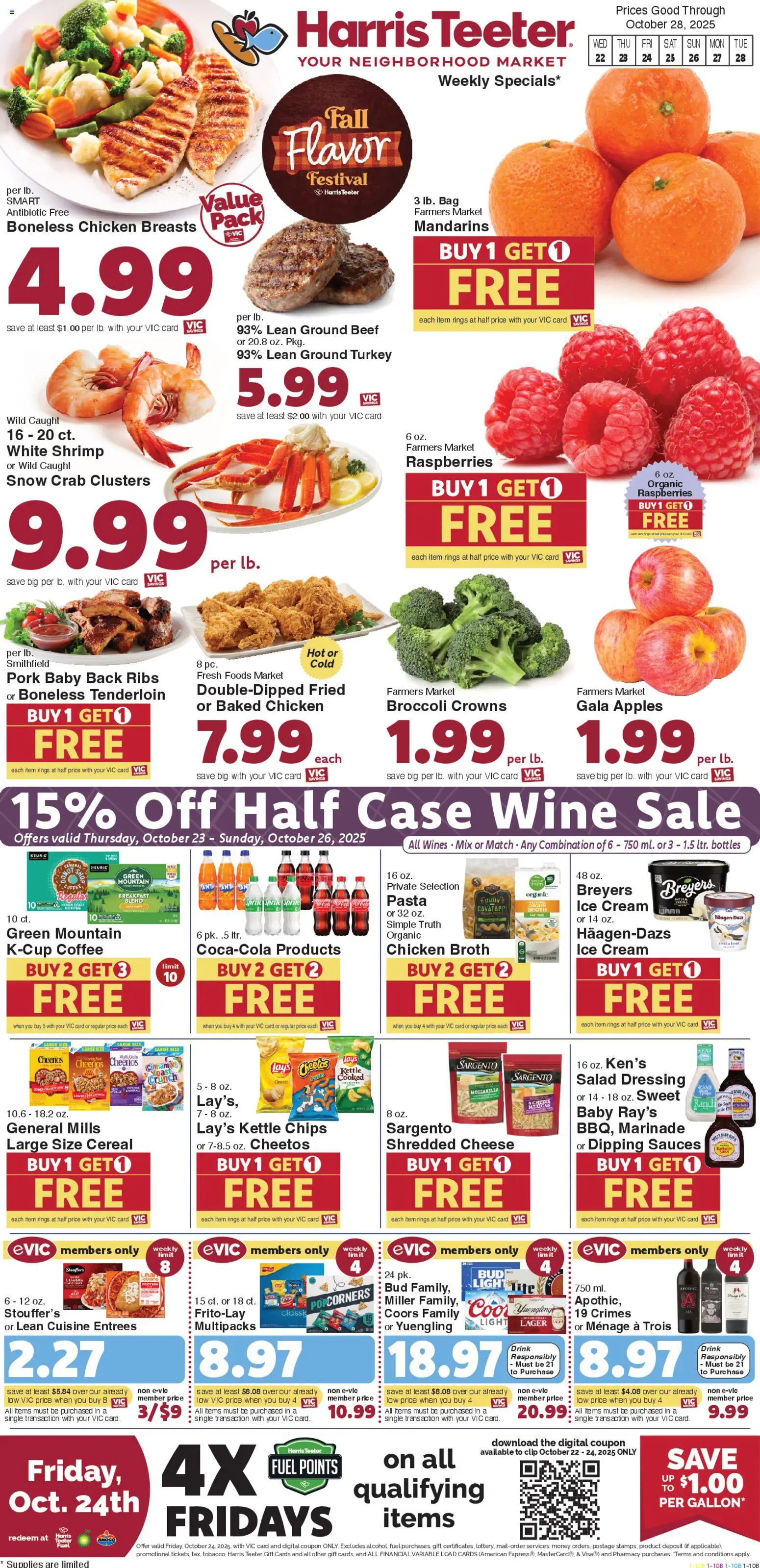 Harris Teeter Weekly Ad - SC from 10/22/2025 - Flyer - Page number 1