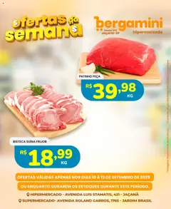 Pré-Visualização do folheto "Ofertas da semana" da loja Supermercado Bergamini válido a partir de 10/09/2025