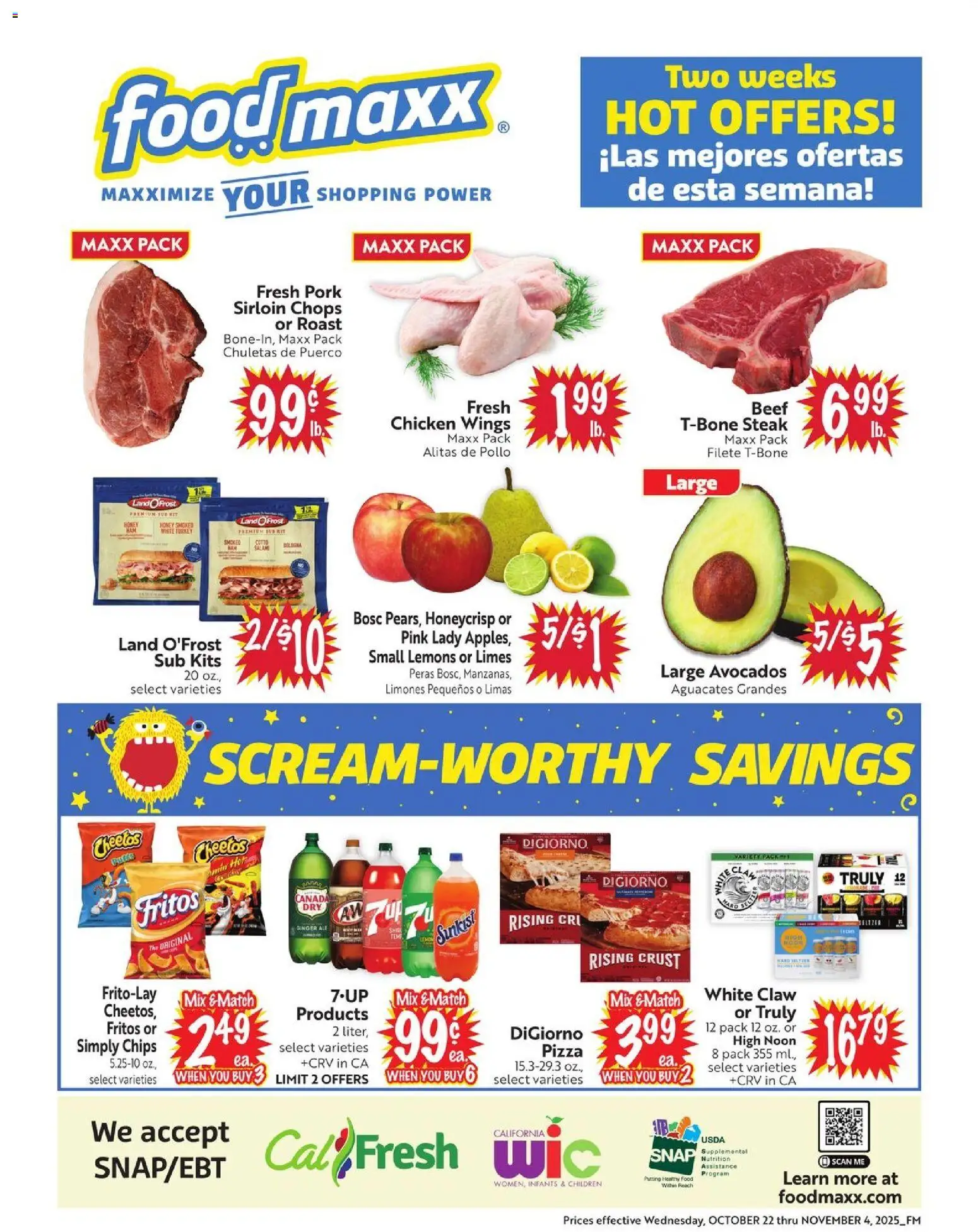 FoodMaxx Weekly Ad - NV from 10/22/2025 - Flyer - Page number 1
