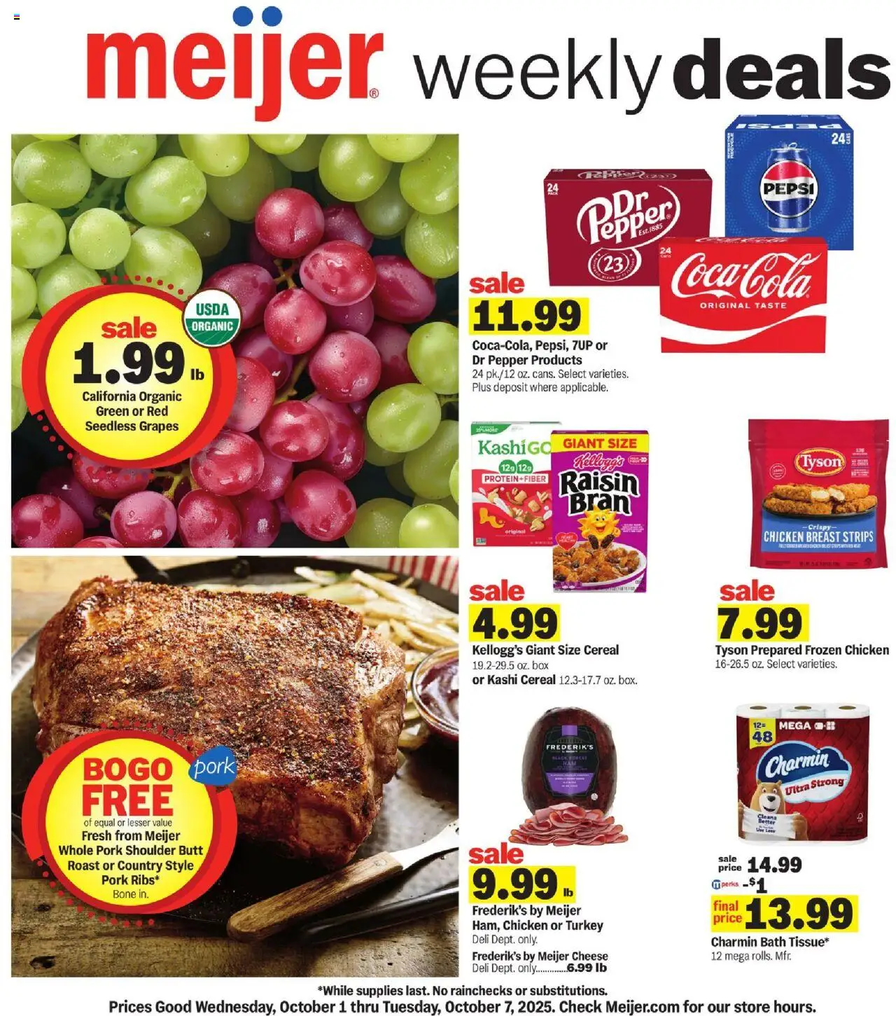 MEIJER AD from 10/01/2025 - Weekly Ad - PREVIEW - Page number 1
