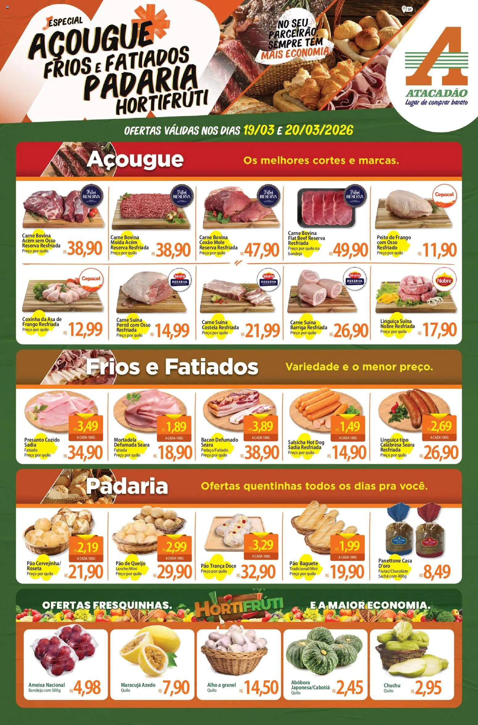 Pré-Visualização do folheto "Atacadão ofertas - SP" da loja Atacadão válido a partir de 19/03/2026