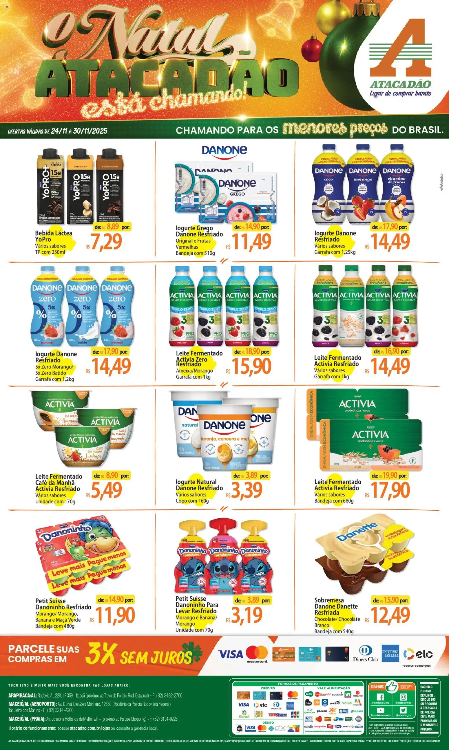 Pré-Visualização do folheto "Ofertas - AL" da loja Atacadão válido a partir de 24/11/2025