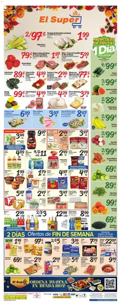 Ad Preview of El Super Weekly Ad from 11/12/2025 | Page: 1