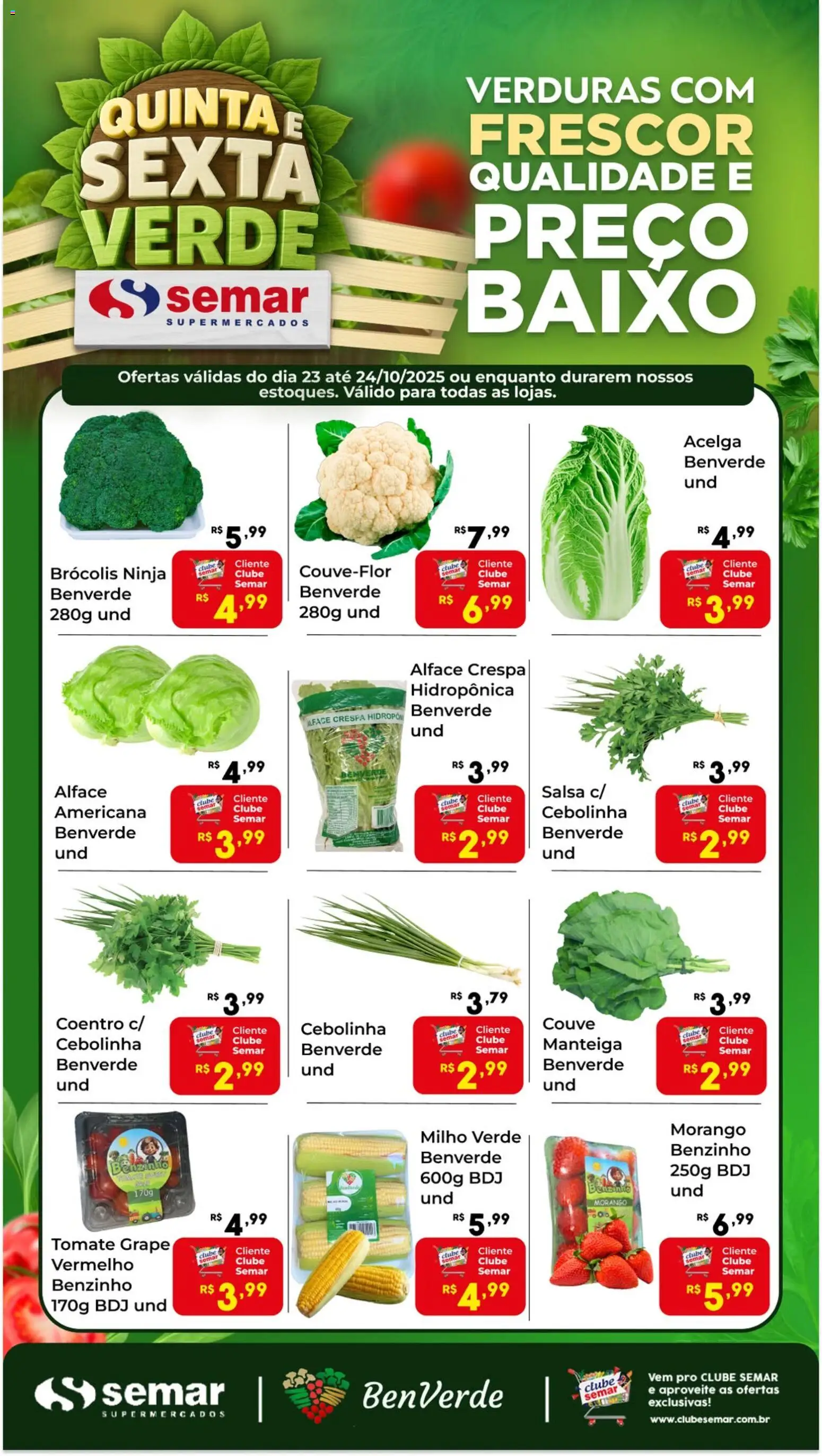 Semar Supermercado folheto "Ofertas BenVerde" válido a partir de 23/10/2025 - número de página 1