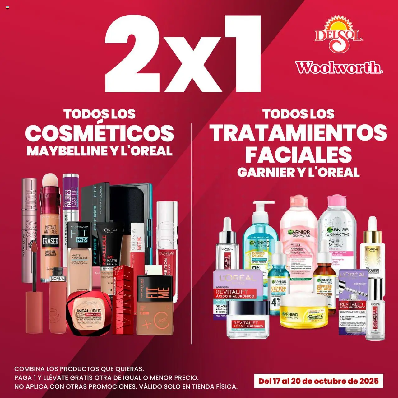 Vista previa las ofertas de la tienda Del Sol y Woolworth - Catálogo Las mejores promociones y descuentos desde el 17/10/2025 - Agua