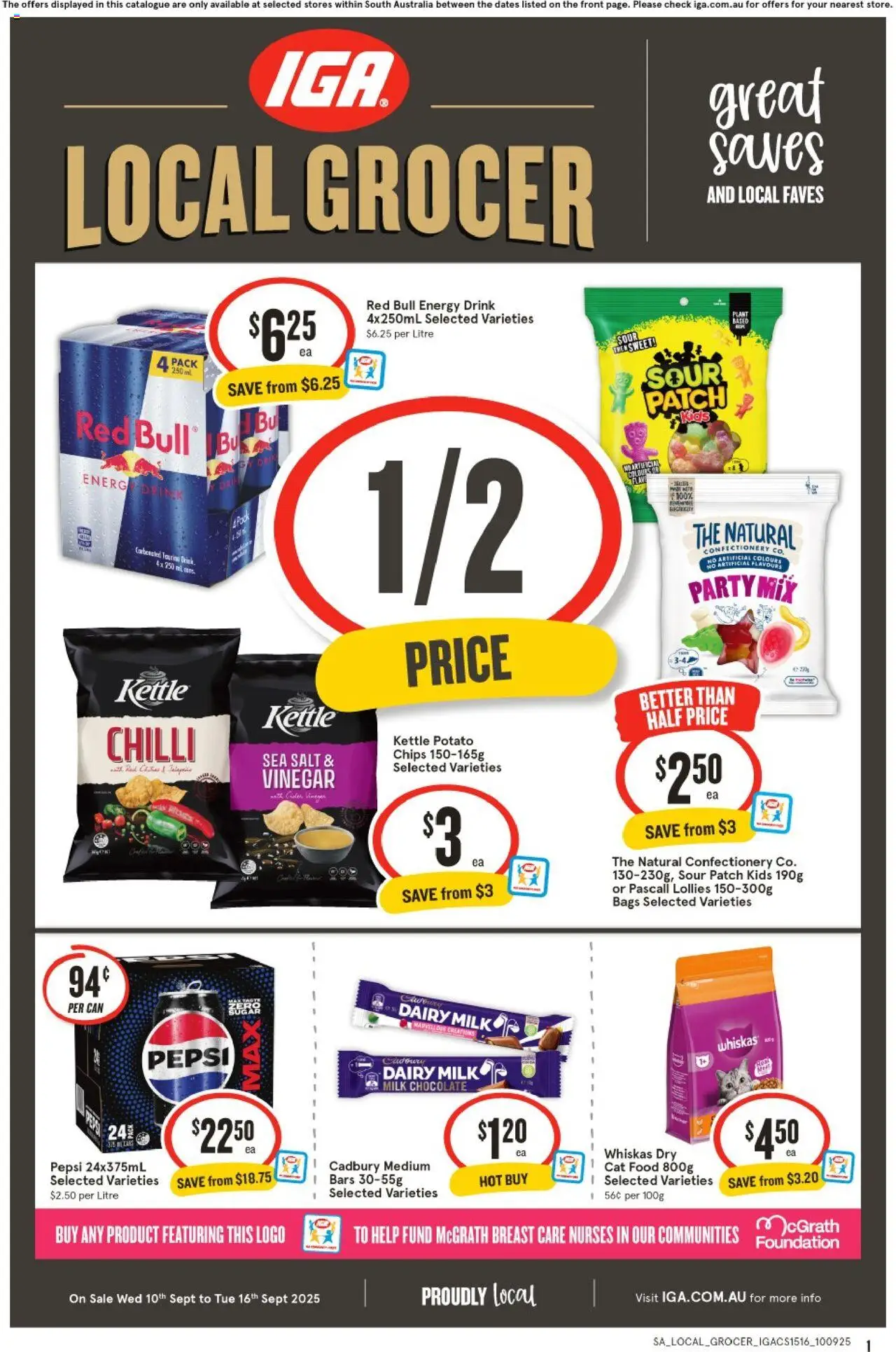 IGA catalogue valid from 10/09/2025 - page 1