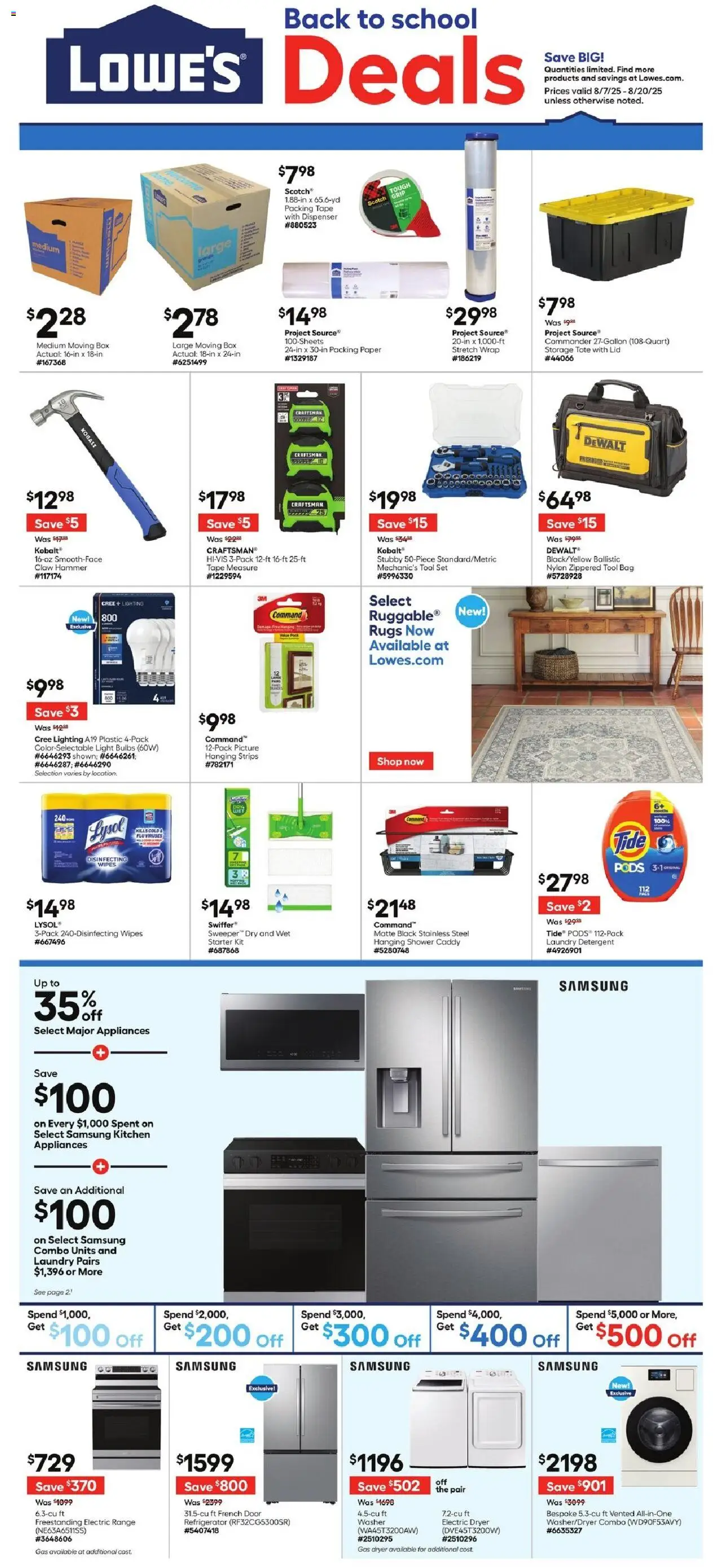 Lowe's Weekly Ad from 08/07/2025 - Flyer - Page number 1